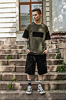 Комплект 'FreeDom' хакі з чорним