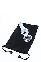 Конічна алюмінієва анальна пробка з каменем Gleaming Love Rose Silver Pleasure Plug L