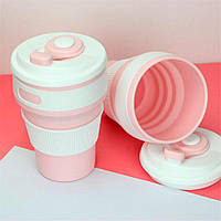 Чашка силиконовая складная SILICON MAGIC CUP 350 мл Розовый