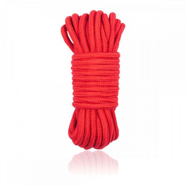 Бавовняна мотузка шибарі для зв'язування Bondage Rope 10m Red/Black