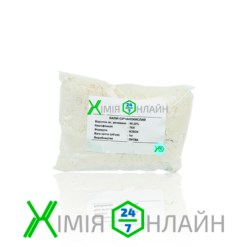 Купить Калий сернокислый 1 кг, сульфат калия, цена 100 ₴ — Prom.ua (ID ...