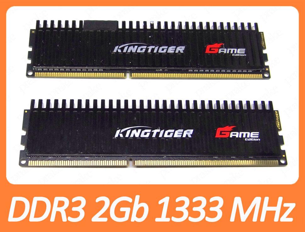 DDR3 4GB (2x2Gb) 1333 MHz (PC3-10600) Kingtiger Game edition, фото 1