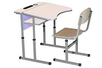 Комплект меблів НУШ(парта+стілець) з регулюванням висоти