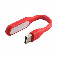 Светодиодная Led лампа для клавиатуры USB гибкая красная