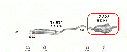 Глушник (вихлопна система) OPEL ZAFIRA A 2.2 DTi (2172 см3) 03-05гг (Опель Зафіра) турбодизель (Y2.2DTR), фото 2