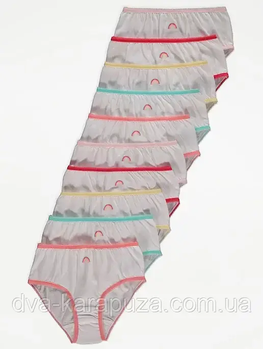 Набір бавовняних трусиків для дівчинки George 12-13 років, 5 шт!, фото 1