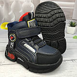 Дитячі демісезонні кросівки черевики для хлопчика Clibee сині, фото 3