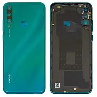 Задняя панель корпуса для Huawei Y6p 2020 (MED-LX9, MED-LX9N), со стеклом камеры, оригинал Зеленый