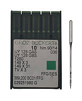 Иголка к швейной машинке,10шт. GROZ-BECKERT, UY 128 GAS №90/14