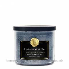 Аромасвічка Village Candle Темний шкіряний мускус (час горіння до 50 годин)