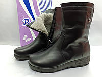 Комфортные зимние кожаные ботинки Romax