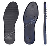 Подошва для обуви JB 5568, цв. черный + синий торец 44