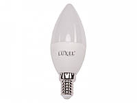 Лампа C37 4W 220V E14 свеча 4000K (044-NE) Luxel led, нейтральный свет, светодиодная Люксел