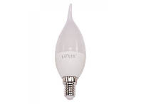 Лампа CA37 6W 220V E14 свеча на ветру 4000K (049-NE) Luxel led, нейтральный свет, светодиодная Люксел