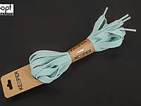 Шнурки (в упаковке) плоские не вощёные 8 мм, 120 см, цв. №2 бледно-голубой