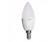 Лампа C37 10W 220V E14 свеча 3000K (048-HE) Luxel led, теплый свет, светодиодная Люксел