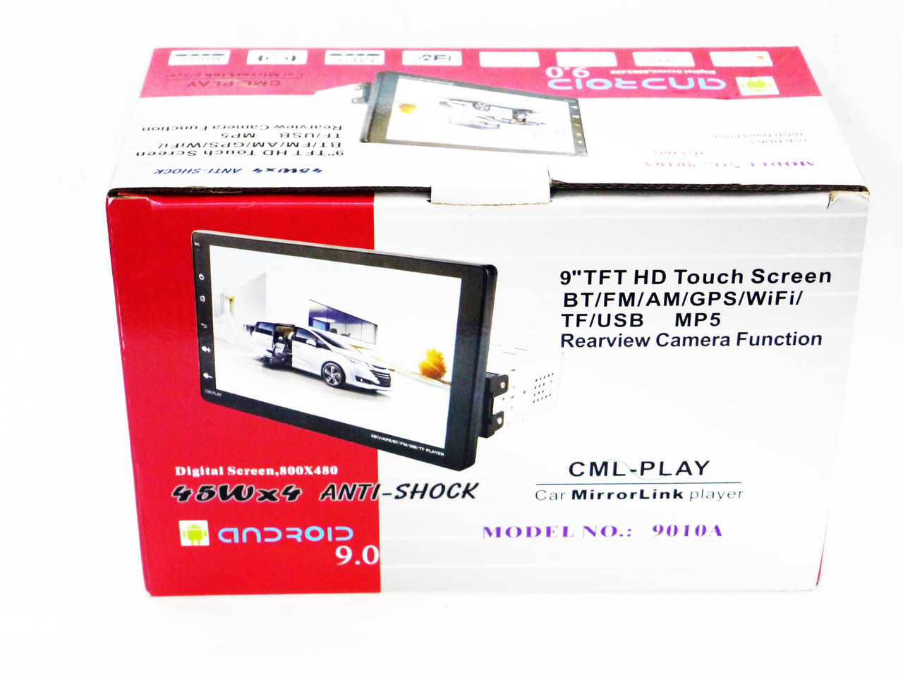 1din Магнітола 9010A - 9" Знімний екран + GPS + WiFI + USB + Bluetooth + Android 9.0