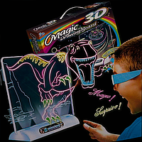 Магічна дошка для малювання Magic 3D Drawing Board YM-124/EL-623 Малюй світлом