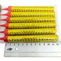 Свічки для торта Холодний фонтан 12 см золотисті 6 шт, фото 5