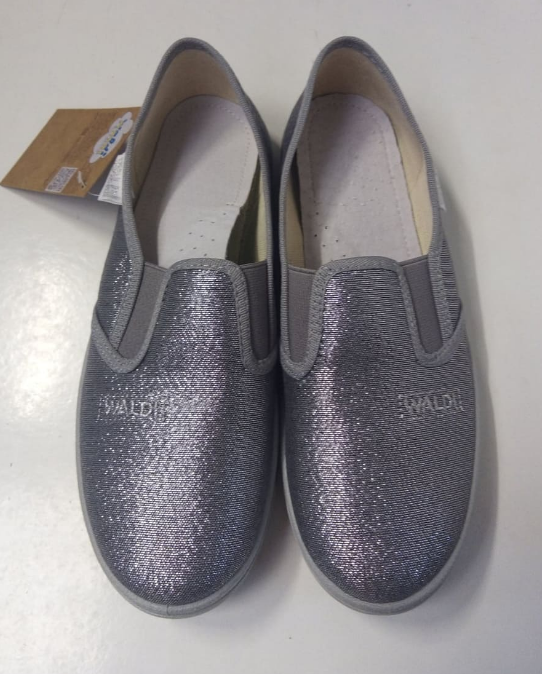 Тапки дитячі 34 Waldi Viktoria 269-862, срібло W, (31-36)