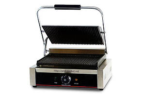 Гриль контактний однопостовий SYBO, рифлені поверхні