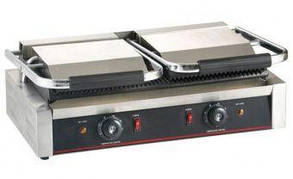 Контактний гриль двохпостовій SYBO, рифлені поверхні