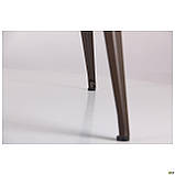 Обідній стіл Floyd дерев'яна стільниця 1600х800 мм металевий каркас колір кави, фото 8