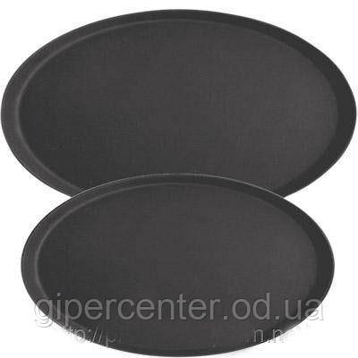 Пластиковий піднос з антиковзаючим покриттям овальний, 73х60см