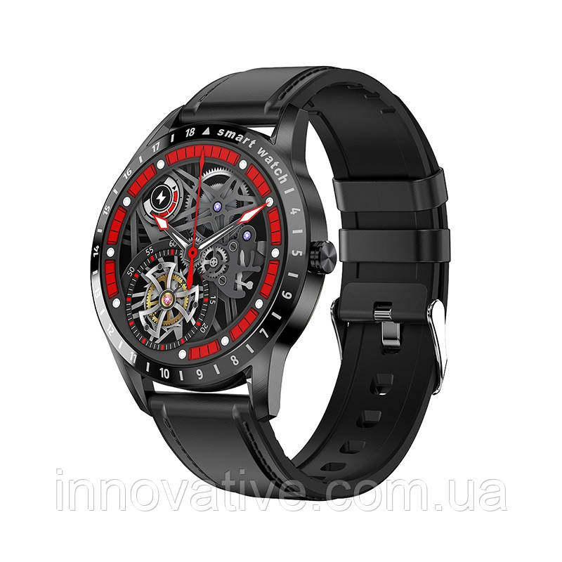 Розумний смарт-годинник Linwear LA10 з AMOLED дисплеєм (Midnight Black)