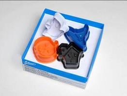 Набір форм для нарізки тіста "Хелловін" 4 шт (будиночок, капелюх, гарбуз, приведення)