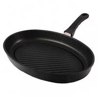 Сковорода-гриль для риби алюміній/LotanTitanium овал 350х240х50мм AMT Gastroguss