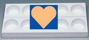 Форма кондитерська "серце" (10шт)