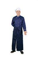 Фартух офіціанта синій