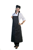 Фартух із нагрудником синій