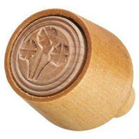 Друк дерев'яна для масла "букетик волошок"