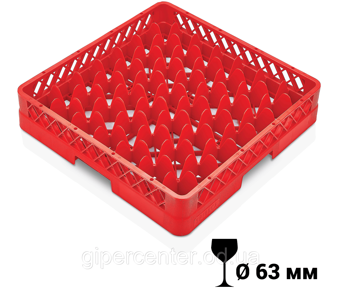 Касета для склянок на 49 осередків 500х500 мм Gastroplast