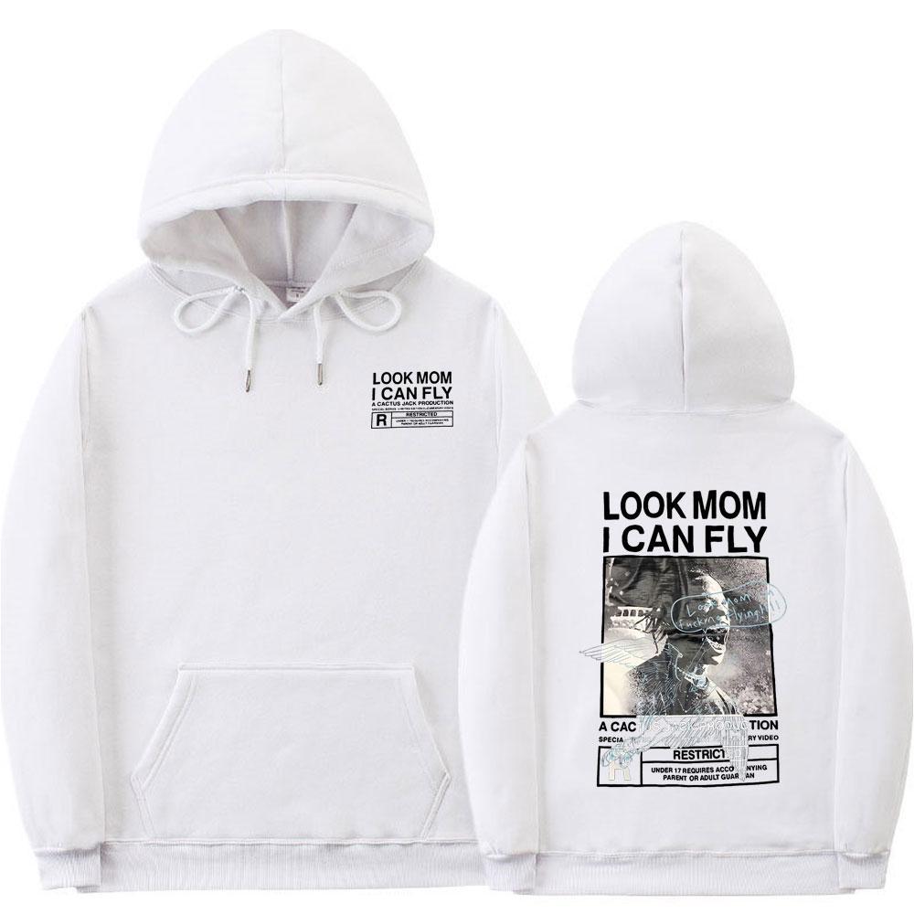 Худі белийLOYS Cactus Jack. Толстовка Кактус Джек Art 22 LOOK MOM I CAN FLY XS, фото 1