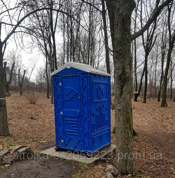 Вуличний біотуалет кабіни з пластиковим піддоном
