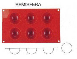 Форма для випічки силіконова "півсфера"