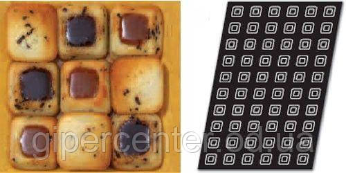 Форма для випічки силіконова "квадратні міні-саварины"