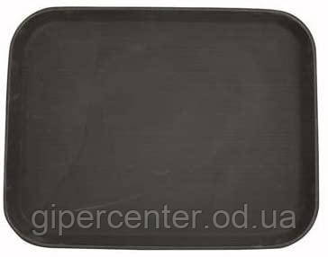 Пластиковий піднос з антикользящим покриттям прямокутний