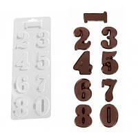 Пластиковая форма для шоколада "Цифры" арт. ВВВК02062026001