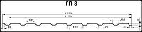 Профнастил ГП 8 • 0,45 мм