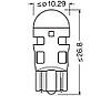 LED лампы Osram LEDriving SL W5W / T10 12V 1W Red 2825DRP-02B, фото 4