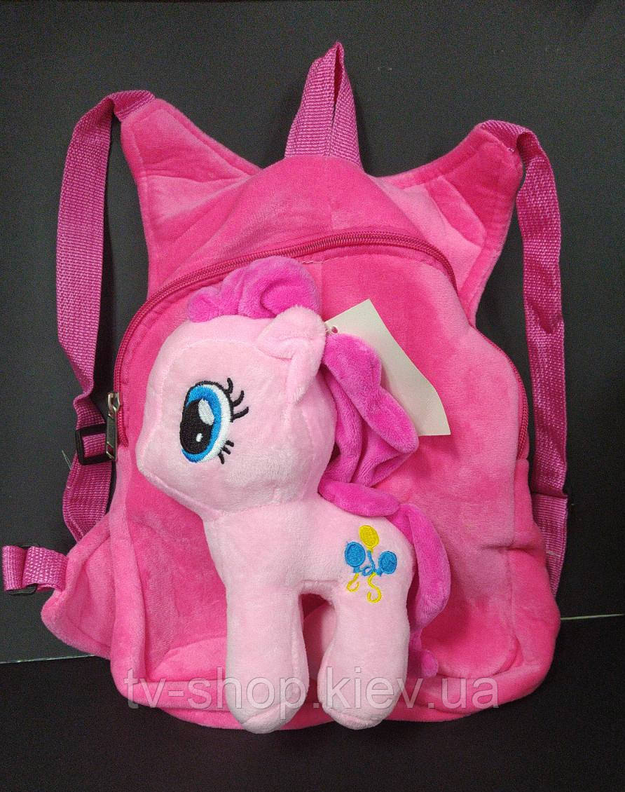 Рюкзак м'який з іграшкою "My little pony", фото 1