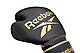 Боксерські рукавички Reebok Retail Boxing Gloves (RSCB-12010GB) Black/Gold 12, фото 2