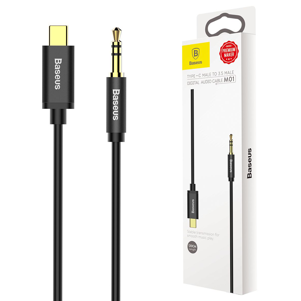 Адаптер AUX Baseus Yiven Type-C Male To Jack 3.5mm Audio Adapter CAM01 ...