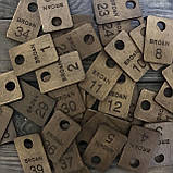 Номерки для гардеробу 3х5см 3мм односторонні, фото 3