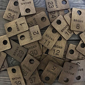 Номерки для гардеробу 5х9см 3мм односторонні