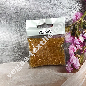 Бісер Чеський ваговий No11010 (розмір 10/пачка 50 грамів) Золотистий (1)